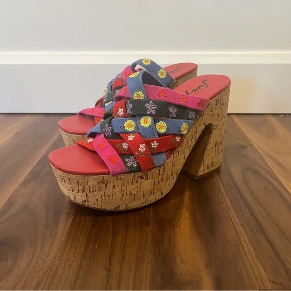 BNIB Free People FP Collection Lisbon Platform Mules - Picture 7 of 14